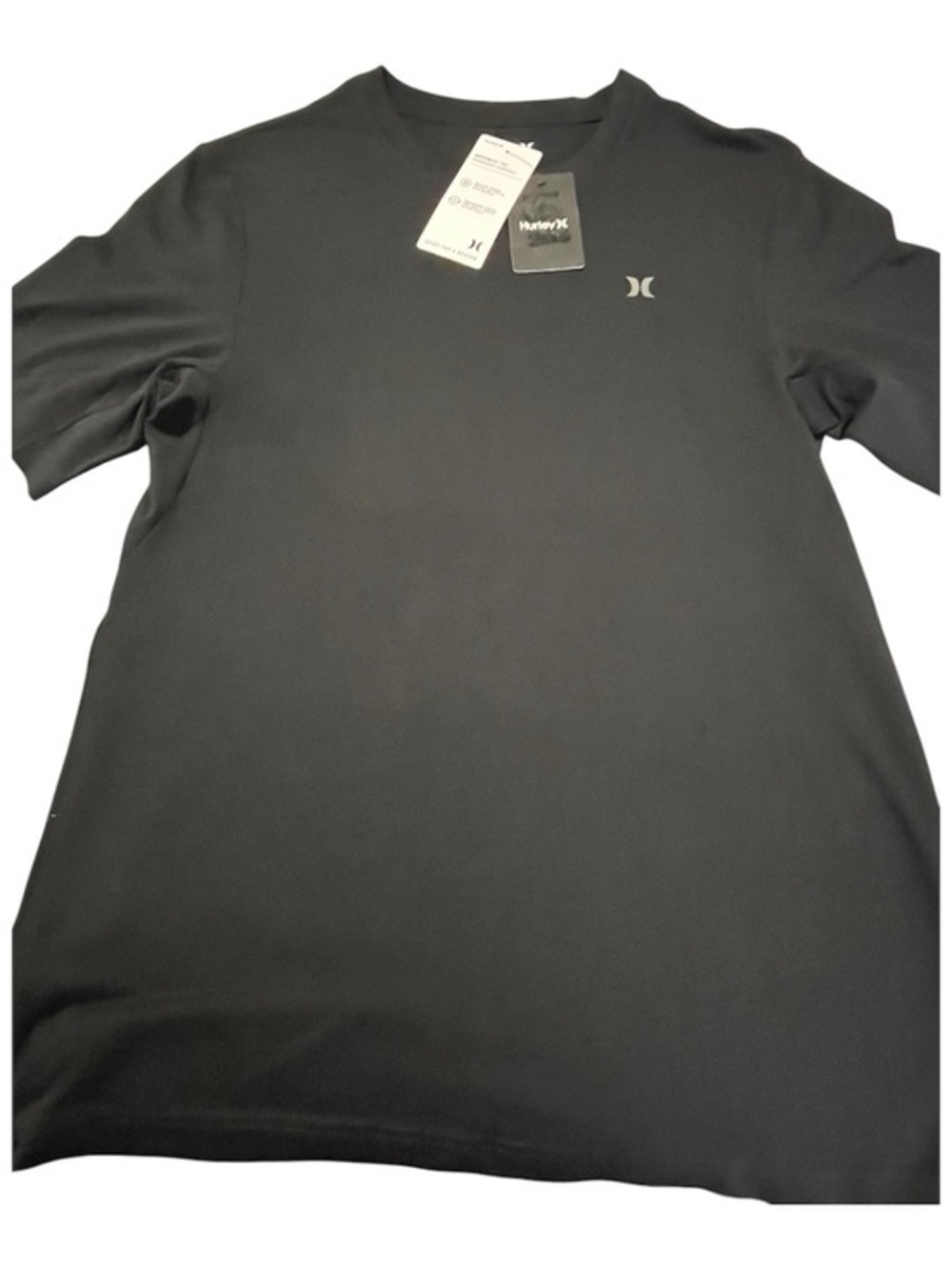 Hurley Black Short-Sleeve Athletic Tee
